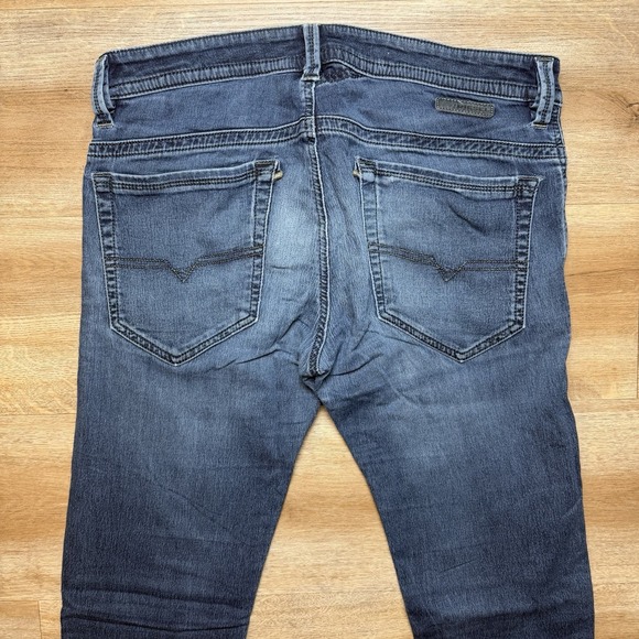 Diesel Jogg Jeans Men 30x32 Blue Thavar-NE Slim Skinny Stretch Distressed 0842W - Picture 4 of 15